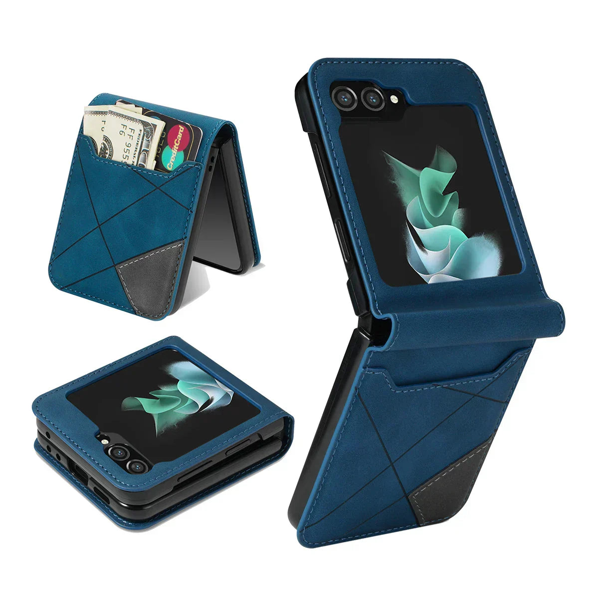 Junips | Leather Wallet Case for Samsung Galaxy Z Flip Series
