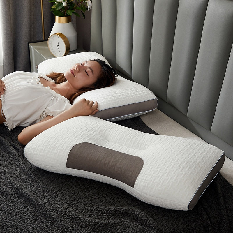 Junips | Hybrid Pillow for Back and Side Sleepers - Neck and Shoulder Support Pillow