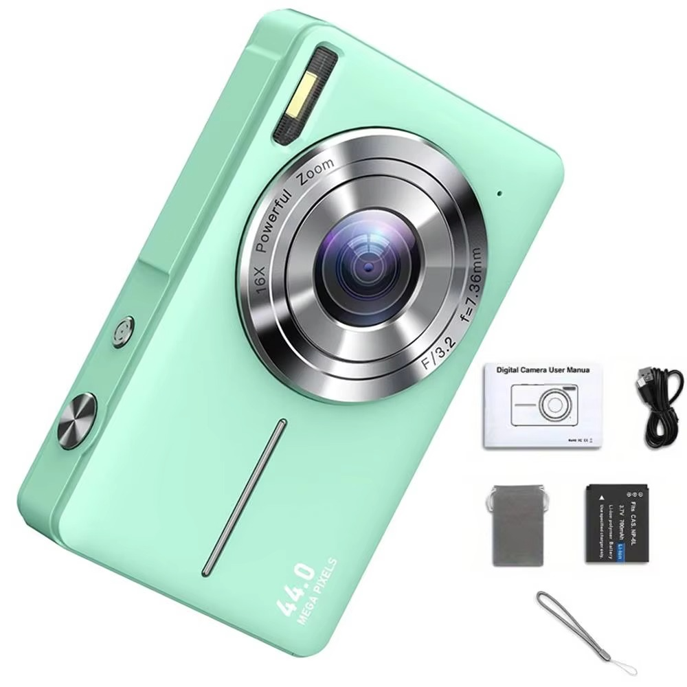 Junips | High-Resolution Kids' Digital Camera - 1080P HD, 44MP with 16X Zoom