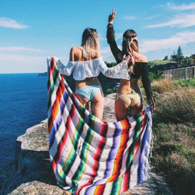 Junips | Colorful Mexican Serape Blanket