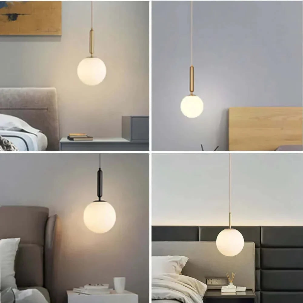 Junips | Mid-Century Modern Glass Ball Pendant Light