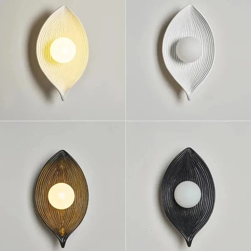 Junips | Wall lamp LED leaf gold Elegant