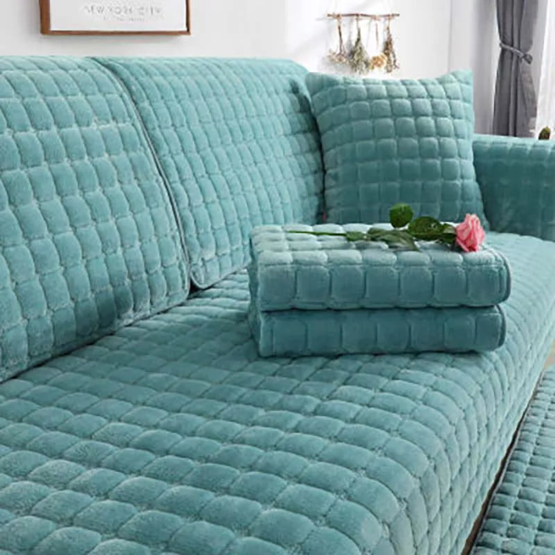 Junips | Cozy Soft Thick Plush Non-Slip Sofa Cover