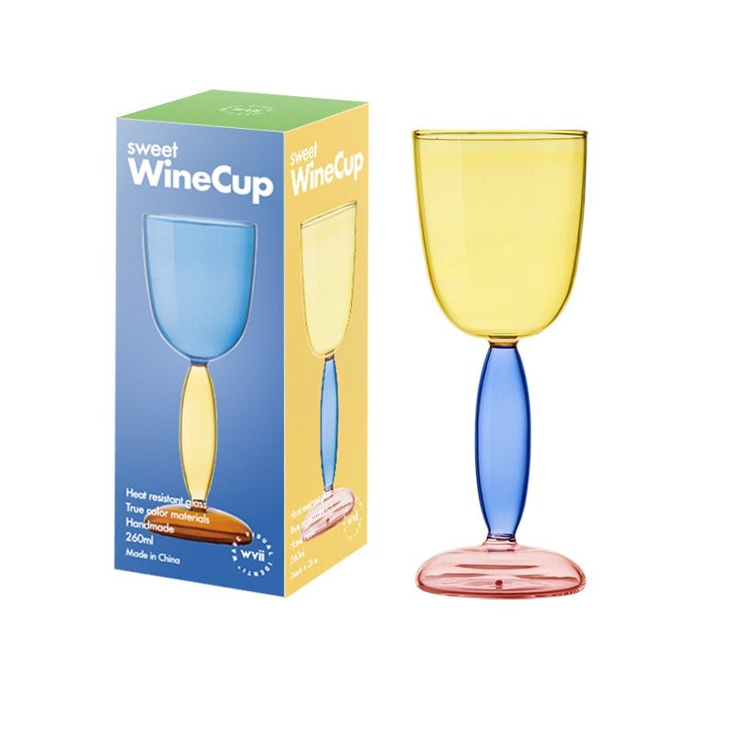 Junips | Borosilicate 3-Color Glassware - Wine Glass