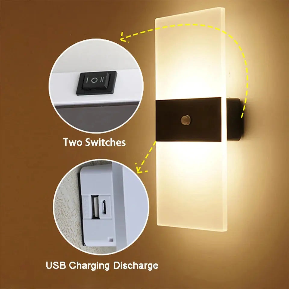 Junips | Éclatante - Touch Panel Wall Light USB rechargeable