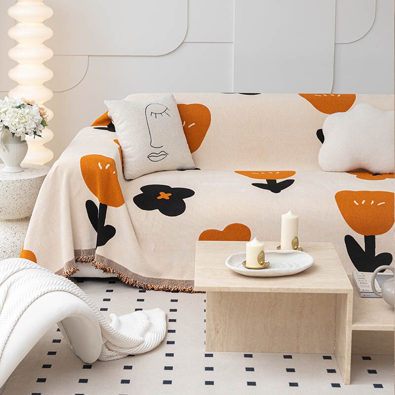 Junips | Floral Blossom Non-Slip Modern Sofa Cover