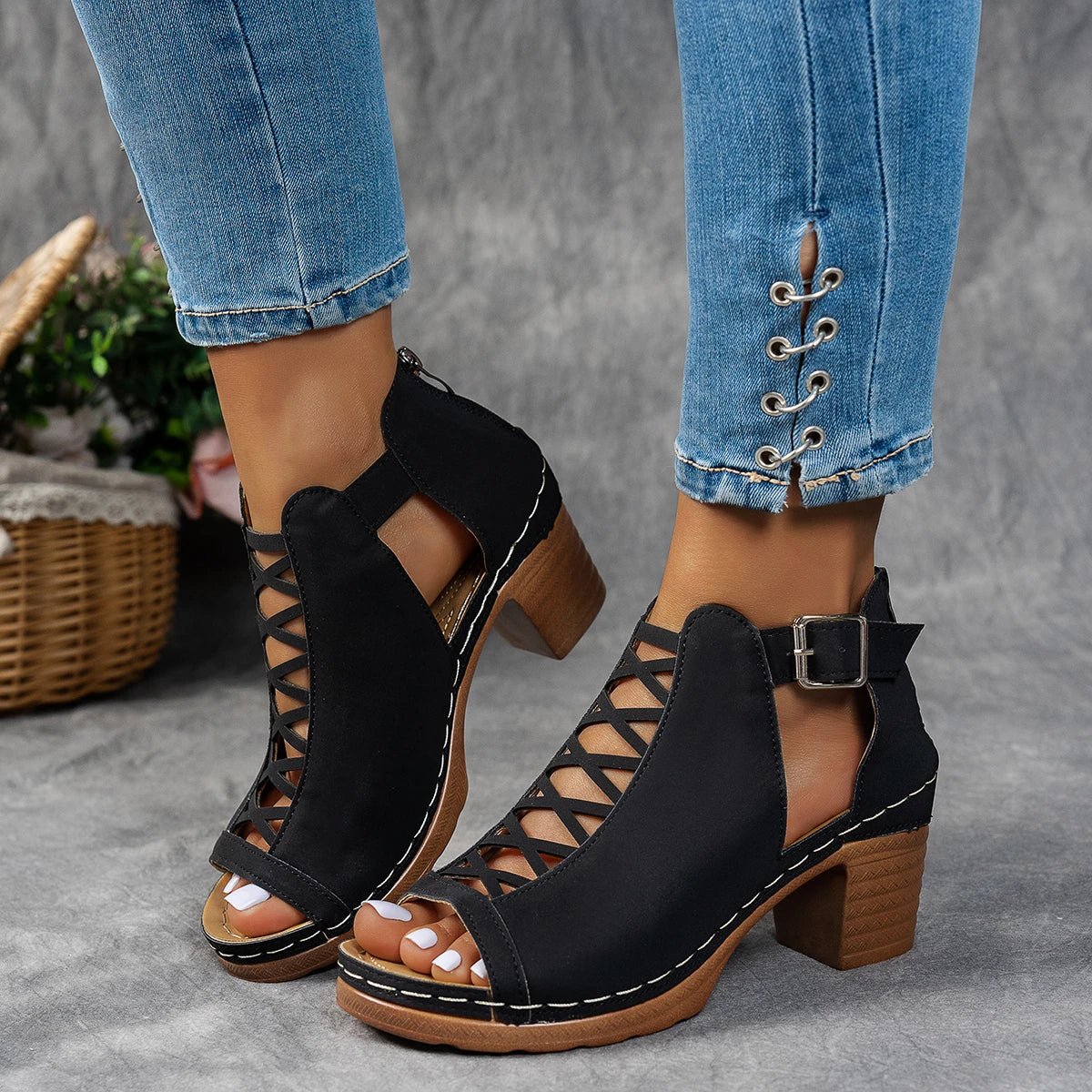 Sienna Cutout Sandals