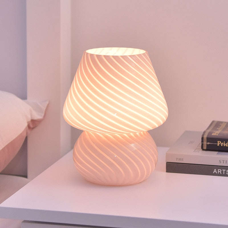 Junips | LED Desk Lamp in Mushroom Shape made of Glass