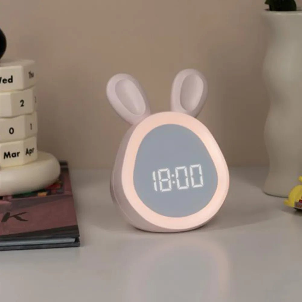 Junips | WakkerKonijn – Kids alarm clock with LED night light and playful rabbit design