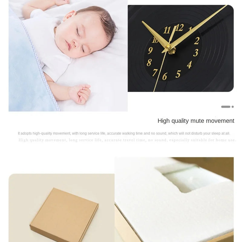 Junips | Musical Vinyl Record Wall Clock