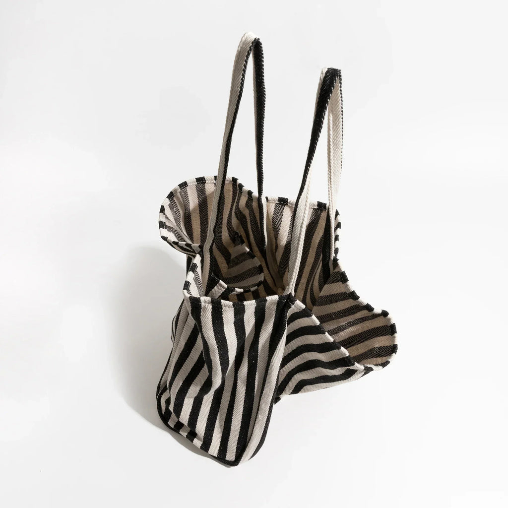 Junips | Striped linen tote bag