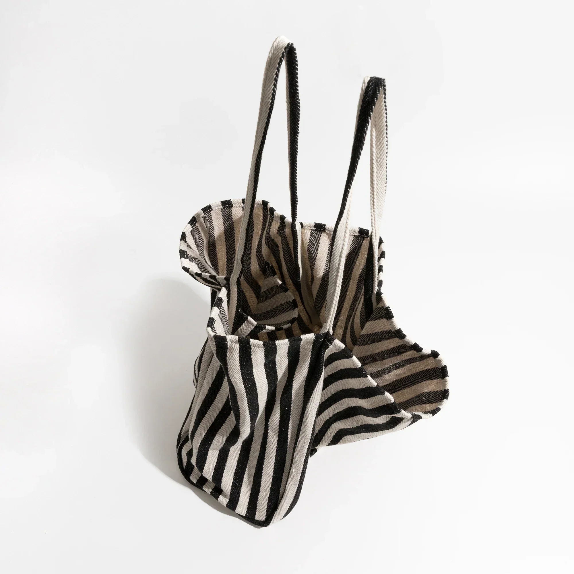 Junips | Striped linen tote bag