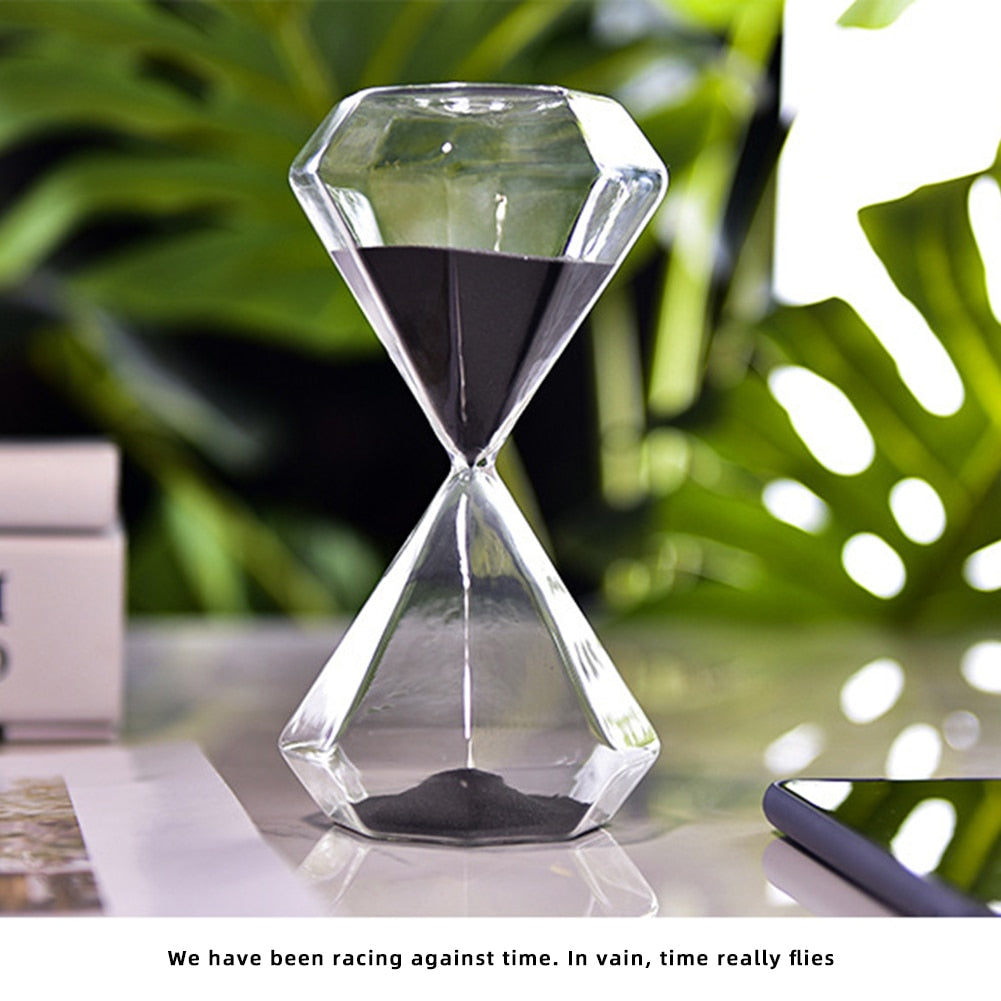 Junips | 5–60 Minute diamond hourglass, hourglass, hourglass, children's gift, hourglass, home decoration, available in multiple color options