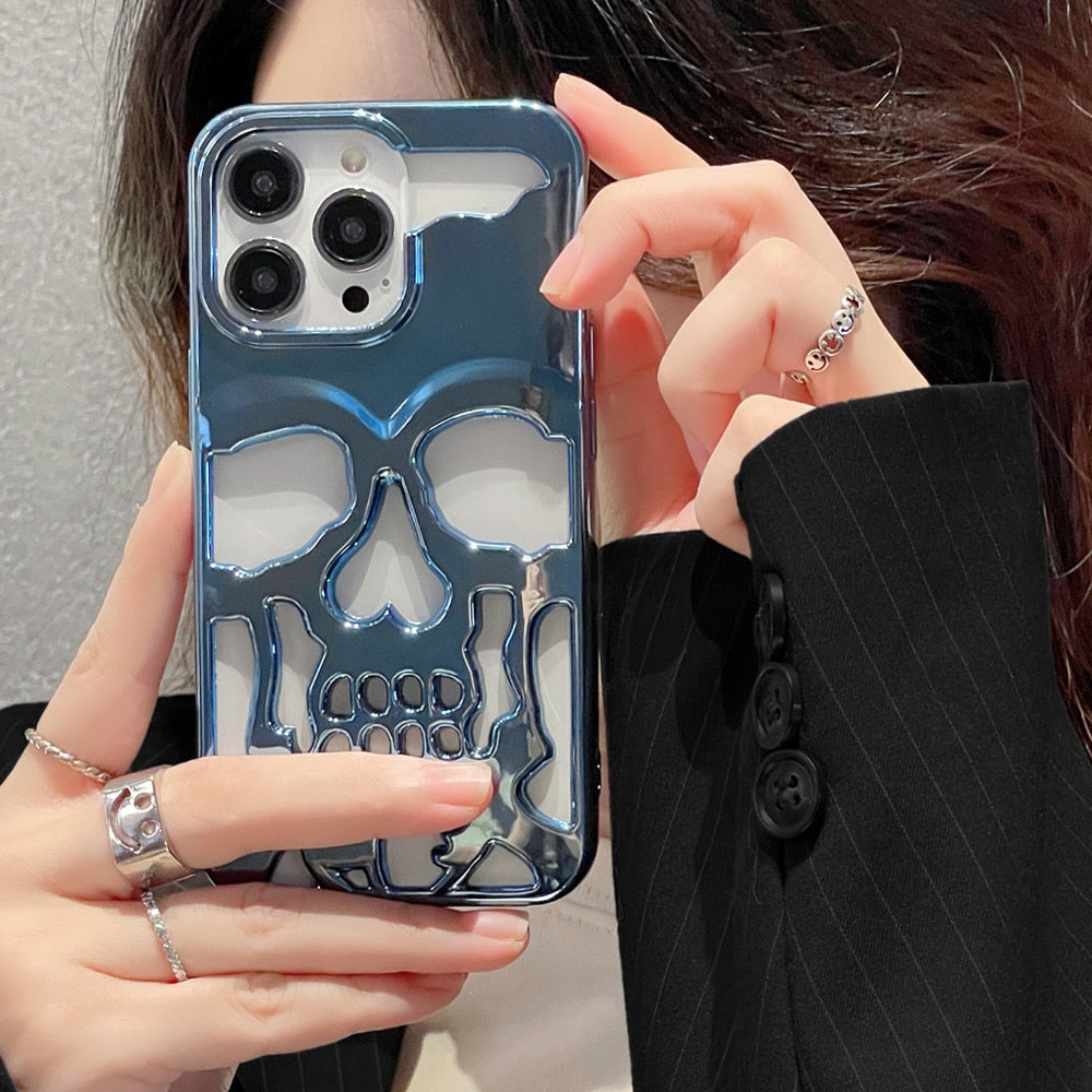 Junips | Gothic Midnight Skull Phone Case