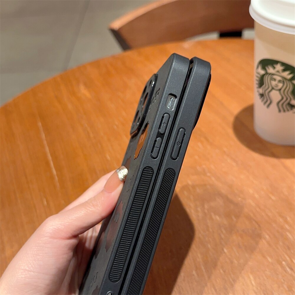 Junips | Cute Monster Shockproof Leather iPhone Case