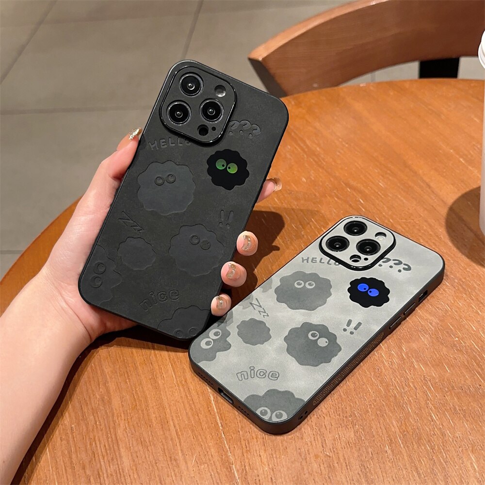 Junips | Cute Monster Shockproof Leather iPhone Case