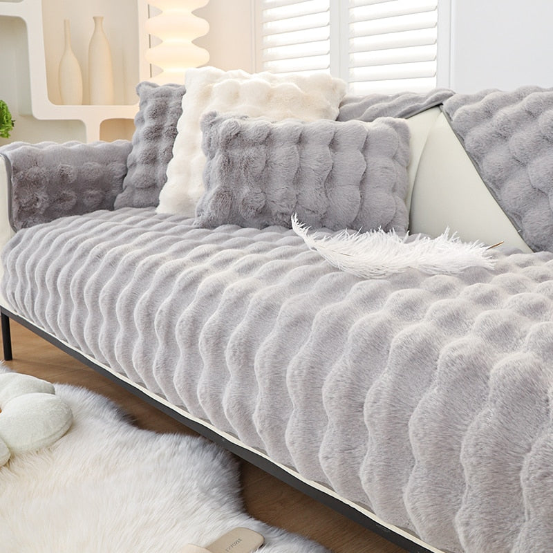 Junips | Snuggly Comfy Plush Sofa Cover