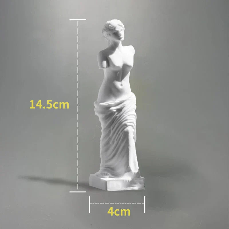 Junips | Nordic INS Style Character Plaster Statue DIY Painted Sketch Photography Props Table Decorations Home Art Plaster Decoration