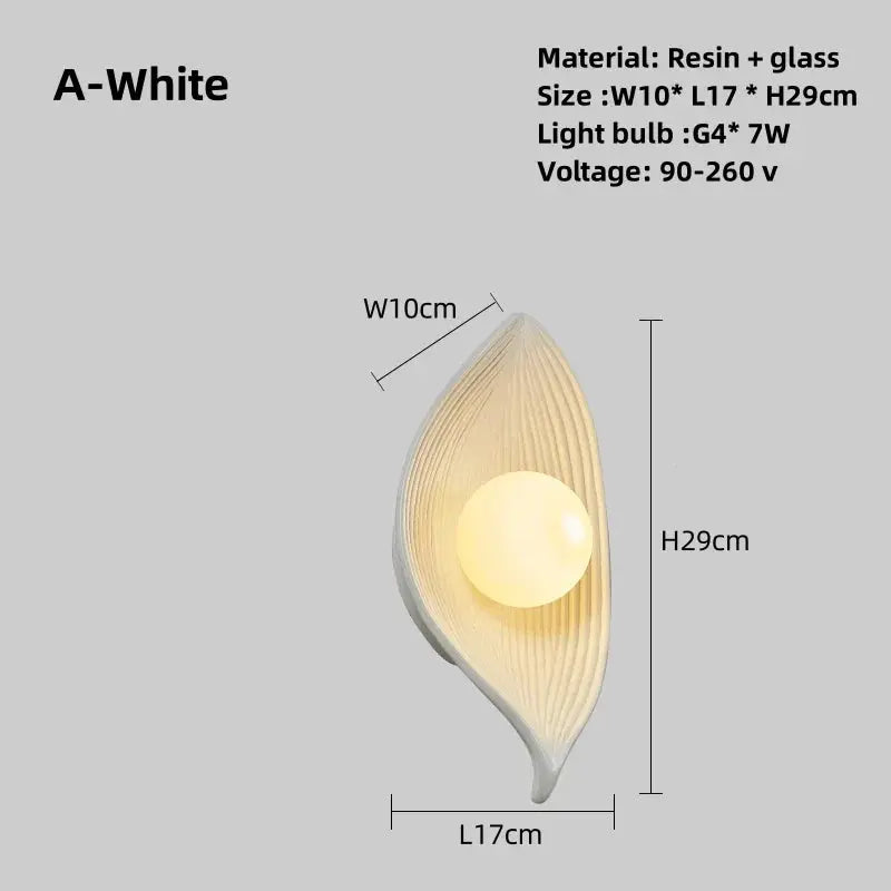 Junips | Wall lamp LED leaf gold Elegant