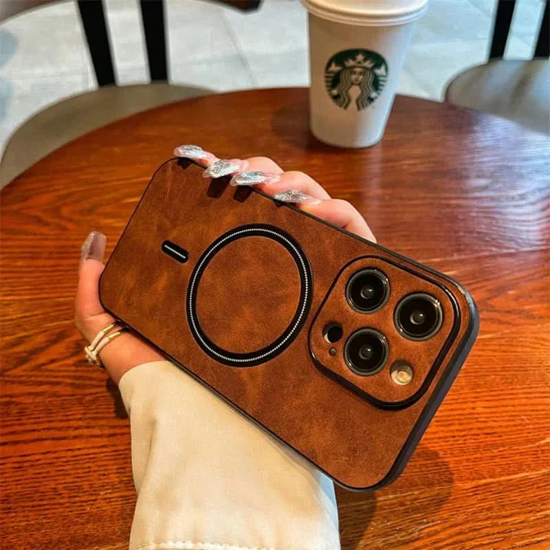 Junips | Deer Leather iPhone Case MagSafe Wireless Charging