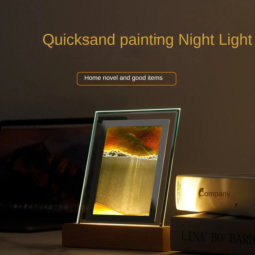 Junips | Sand Art LED Quicksand Artistic Table Lamp