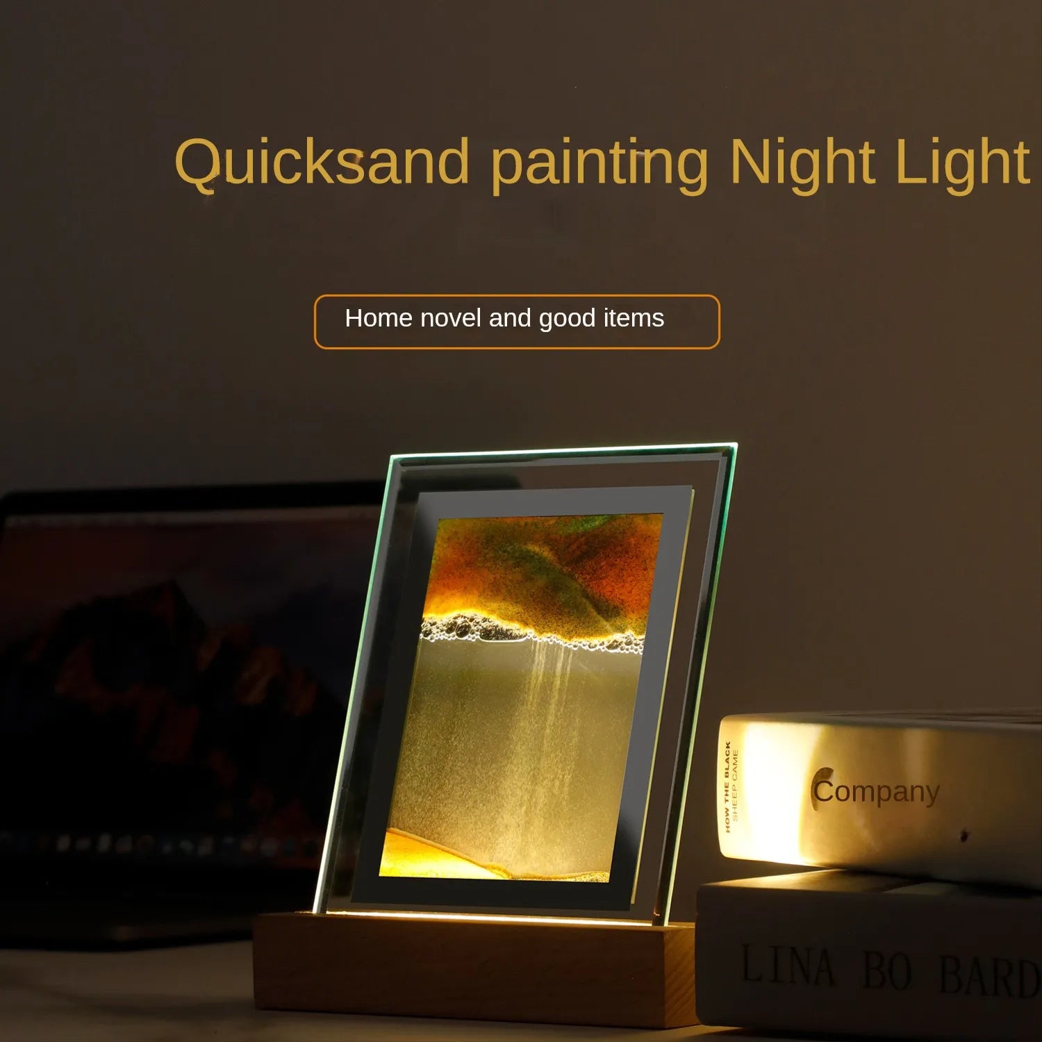 Junips | Sand Art LED Quicksand Artistic Table Lamp