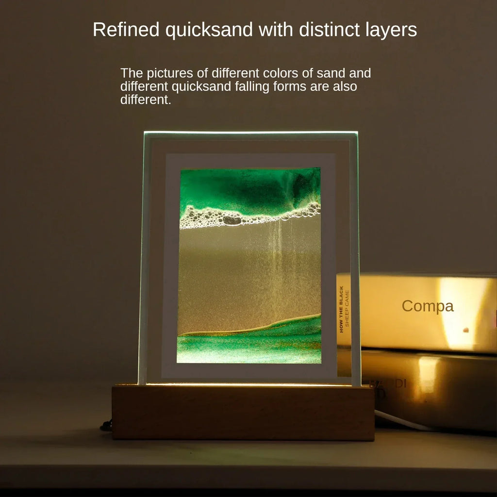 Junips | Sand Art LED Quicksand Artistic Table Lamp