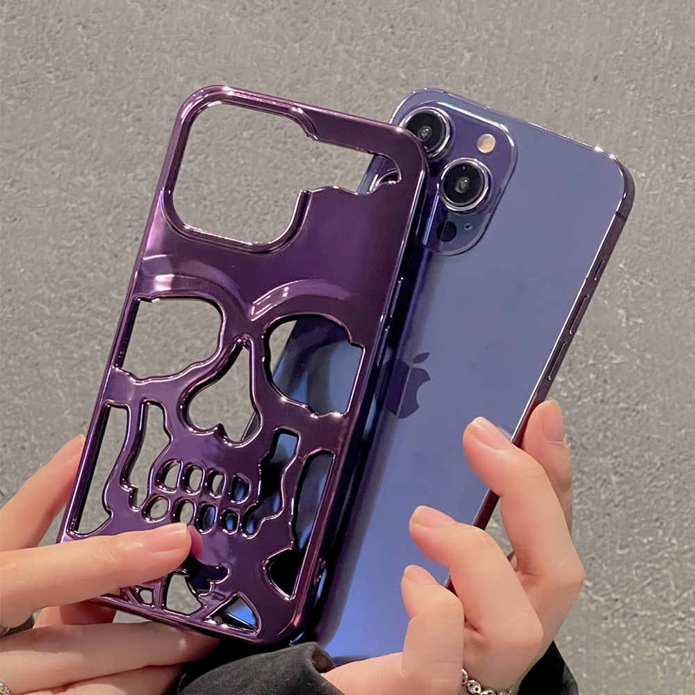 Junips | Gothic Midnight Skull Phone Case