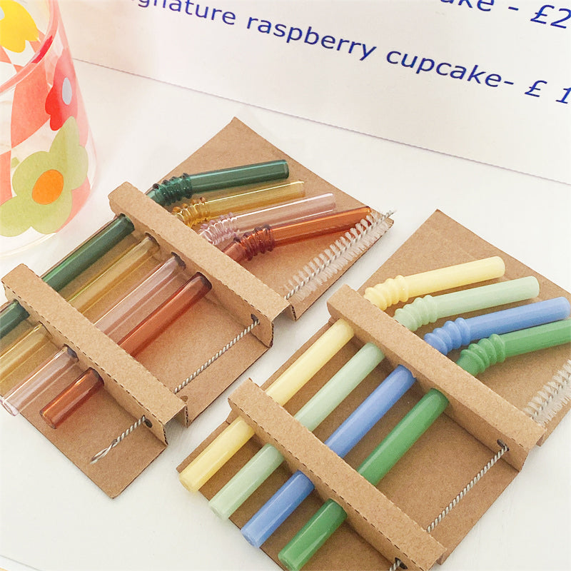 Junips | Glass straw - Set of 4