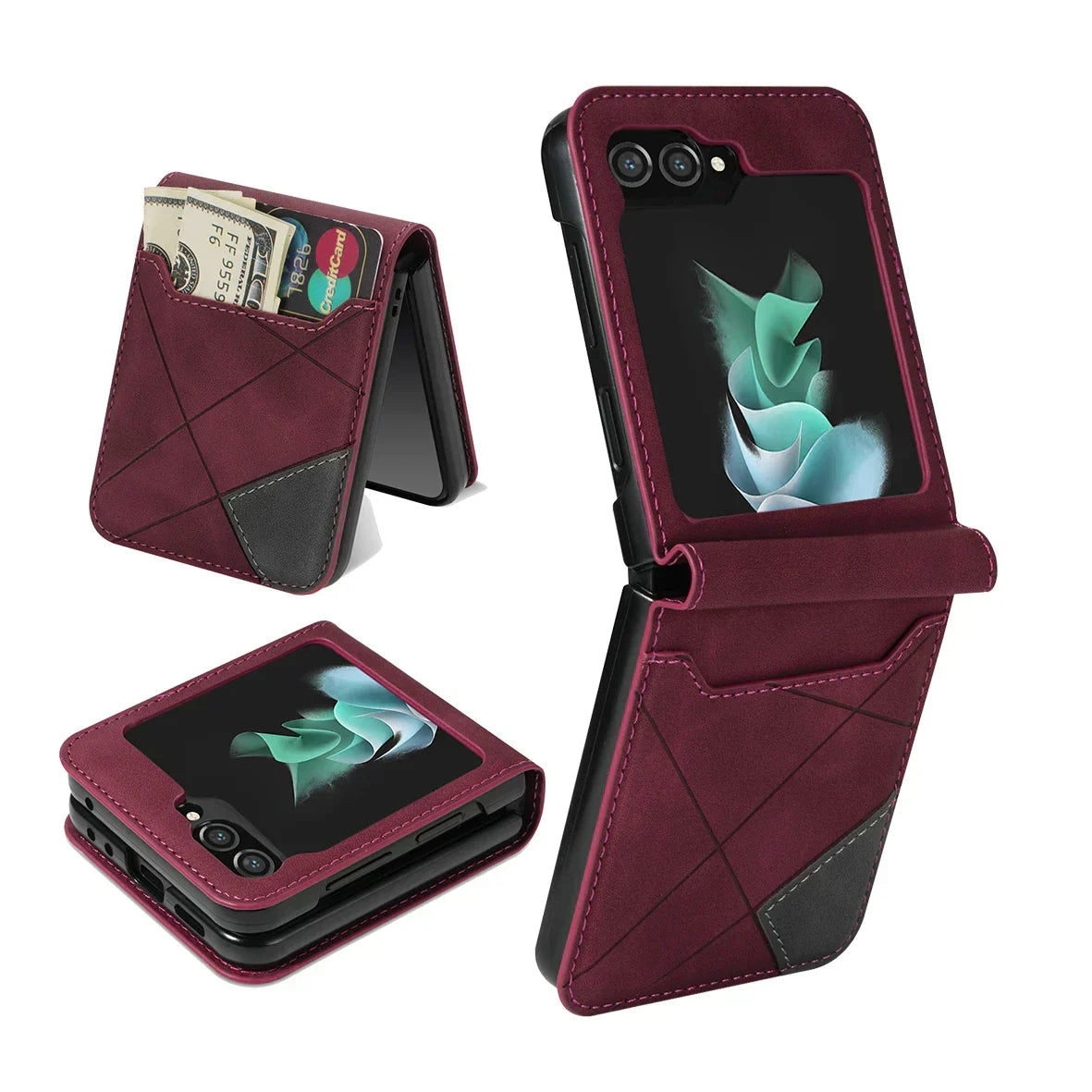 Junips | Leather Wallet Case for Samsung Galaxy Z Flip Series