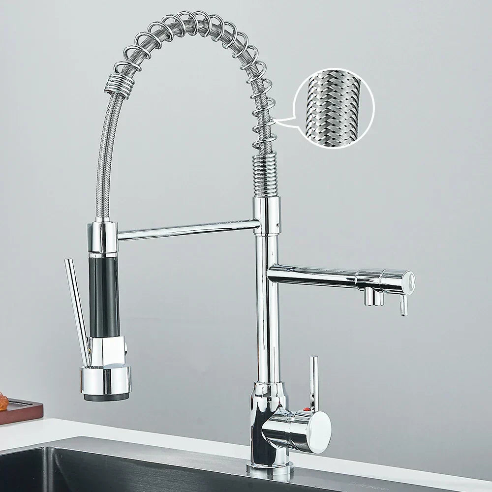 Junips | SpringFlow – Kitchen faucet with dual outlet