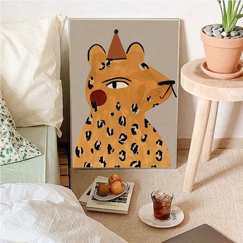 Junips | Vintage Cartoon Canvas Art
