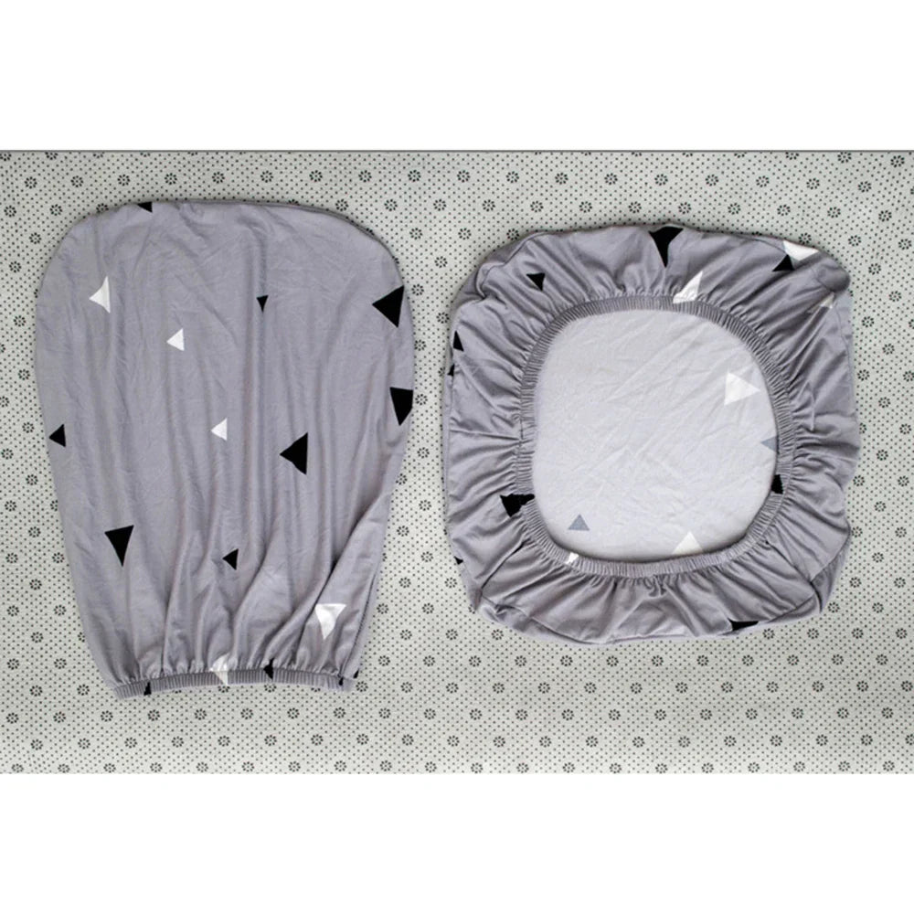 Junips | 2-piece Split Office Rose Chair Covers