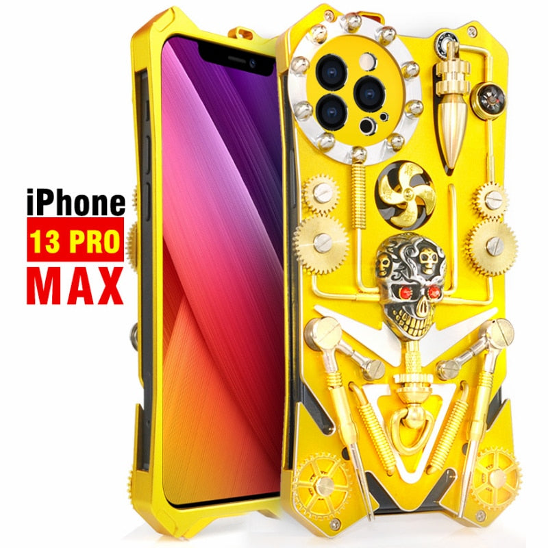 Junips | Mechanic Skull Cyberpunk Style iPhone Case