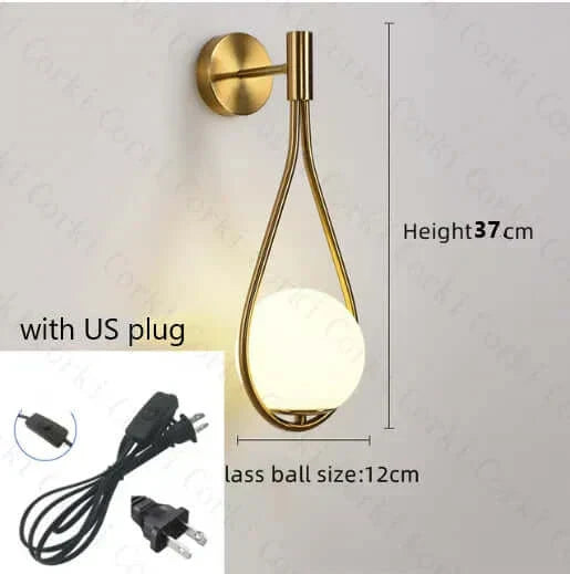 Junips | Drop Luxury Glass Ball Wall Light