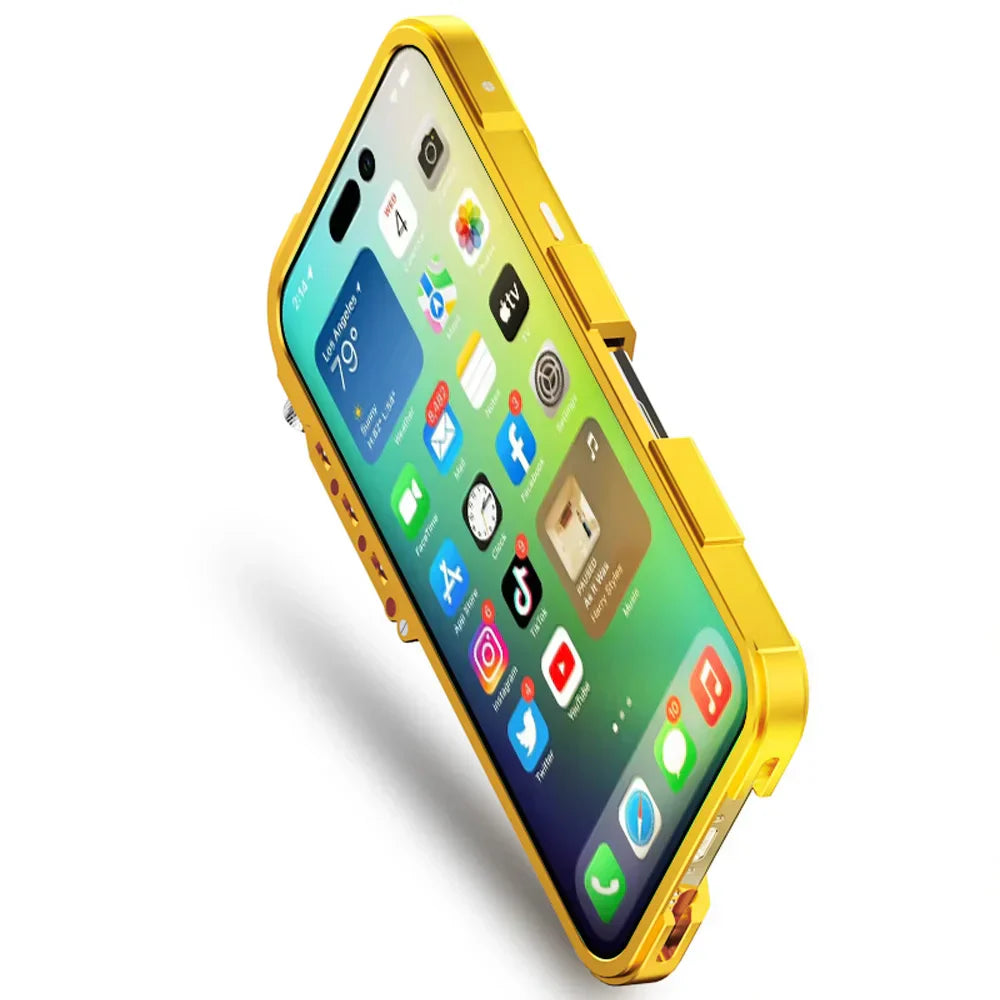 Junips | Tactical Grip Shockproof Alloy Frame iPhone Case