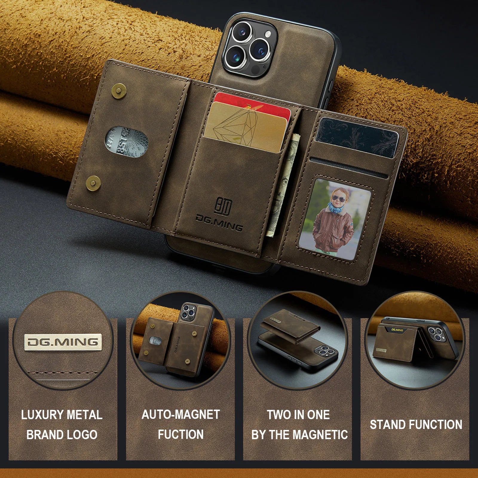 Junips | 2-in-1 iPhone case with detachable wallet