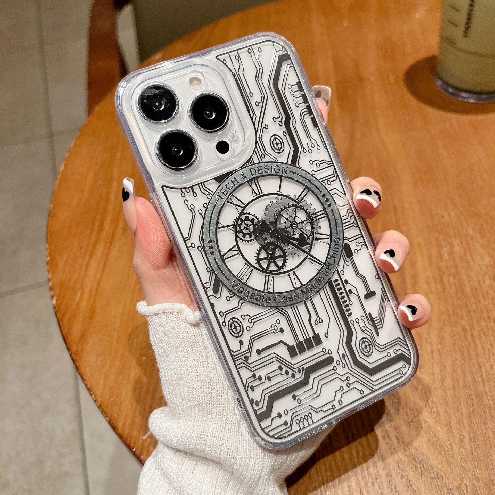 Junips | Transparent Mechanical Clock Magsafe iPhone Case