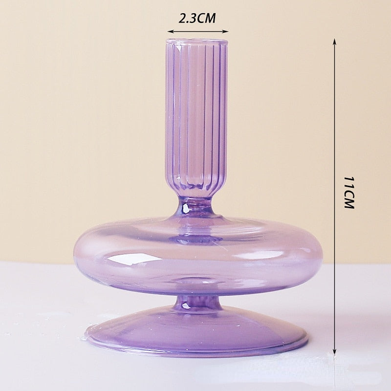 Junips | Lilac Candle Holder made of Glass