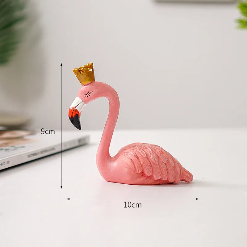 Junips | Nordic Flamingo Figurine Figure Statue Sculpture Living Room Office Wedding Party Ornaments Home Decor Decoration Accessories