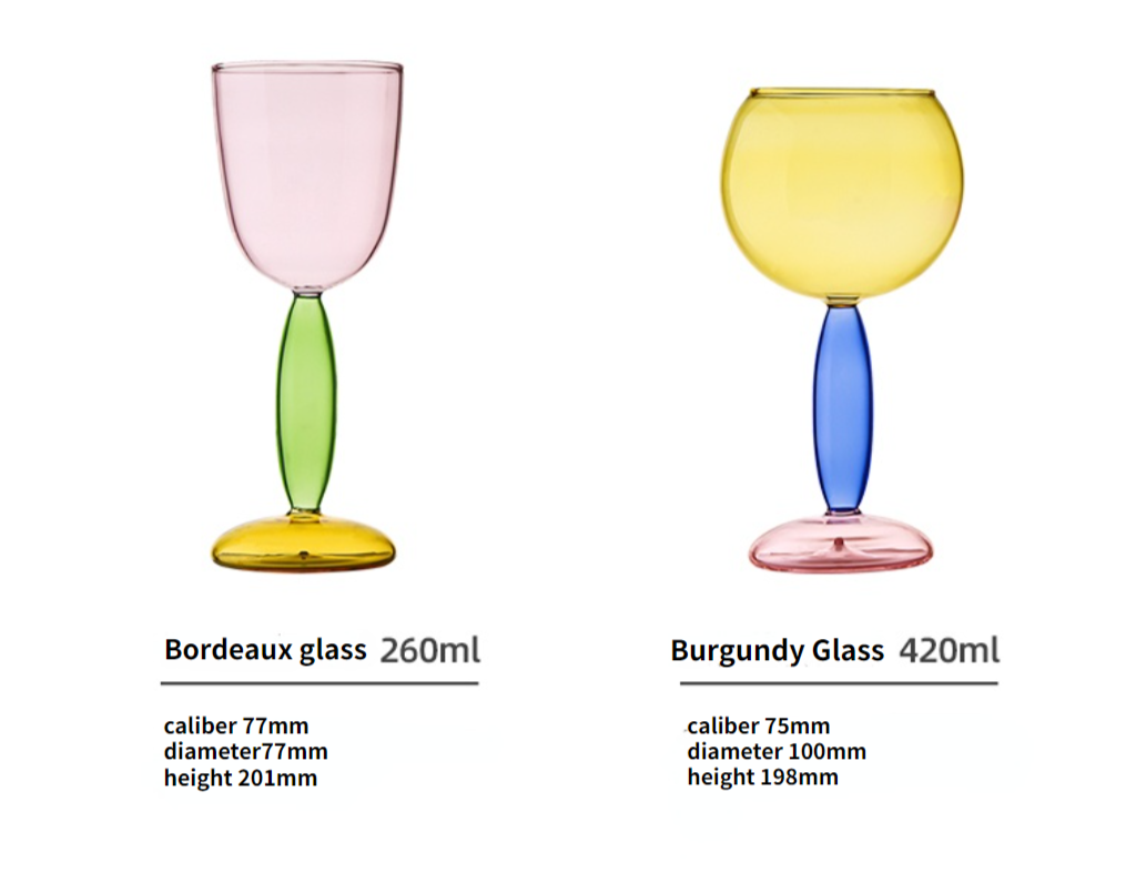 Junips | Borosilicate 3-Color Glassware - Wine Glass