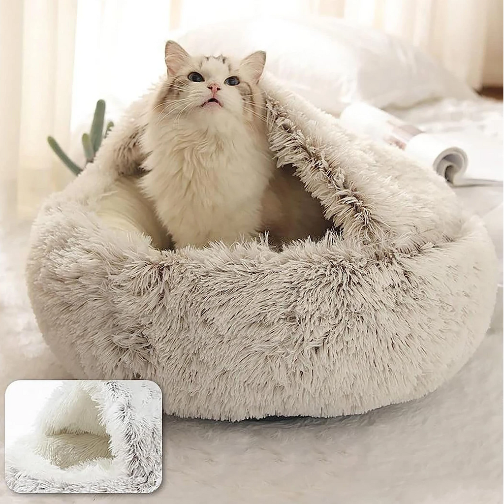 Junips | Cozy Cave Pet Bed | Calming & Comfortable Dog Bed for Deep Relaxation
