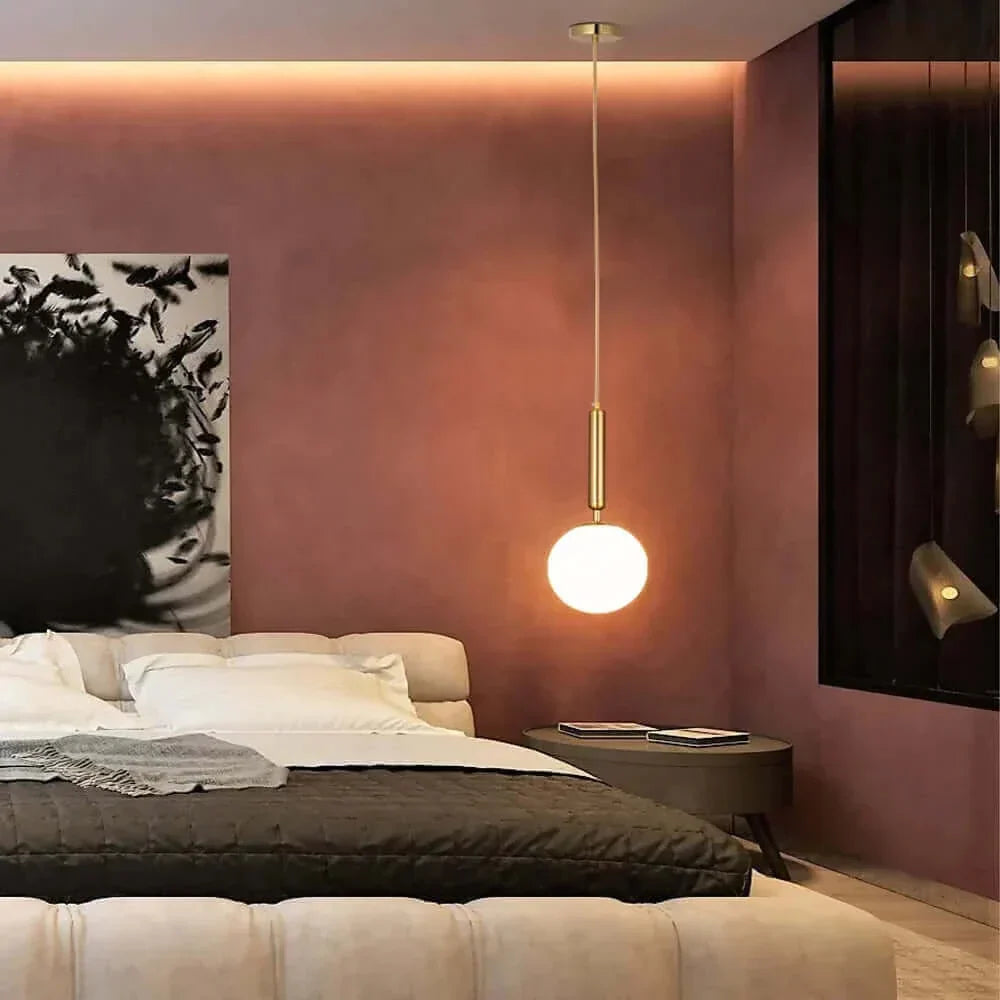 Junips | Mid-Century Modern Glass Ball Pendant Light
