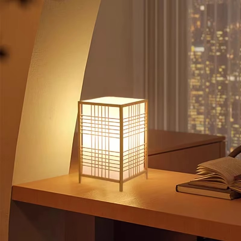 Junips | Zen-Inspired Bamboo Table Lamp for Bedroom and Living Room