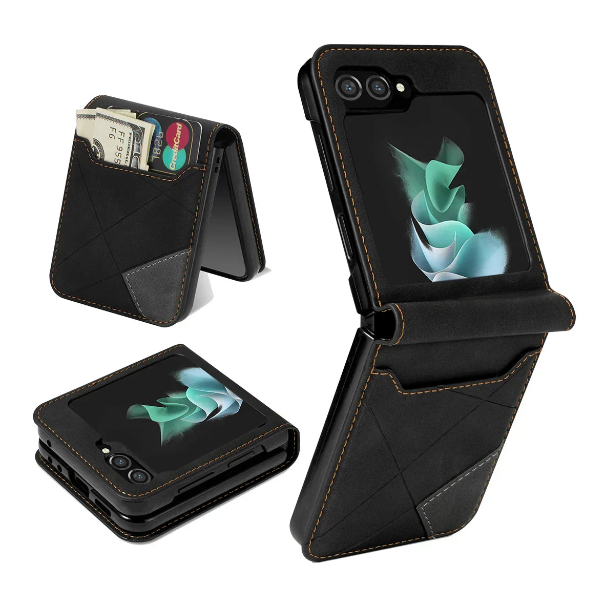 Junips | Leather Wallet Case for Samsung Galaxy Z Flip Series