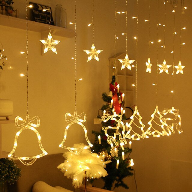 Junips | Solar Moon Star Lamp LED String Lights Decoration