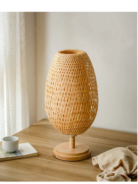 Junips | Rattan lamp - Stepless dimmable basket lamp for bedroom and living room decoration