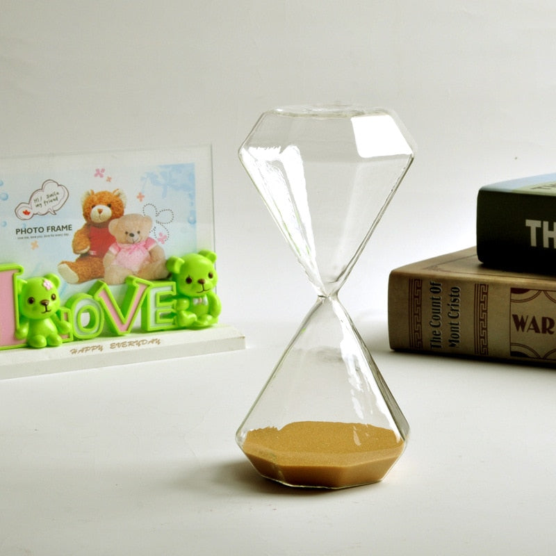 Junips | 5–60 Minute diamond hourglass, hourglass, hourglass, children's gift, hourglass, home decoration, available in multiple color options