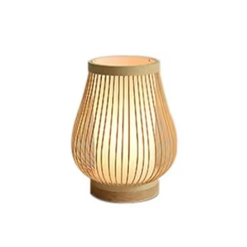 Junips | Zen-Inspired Bamboo Table Lamp for Bedroom and Living Room