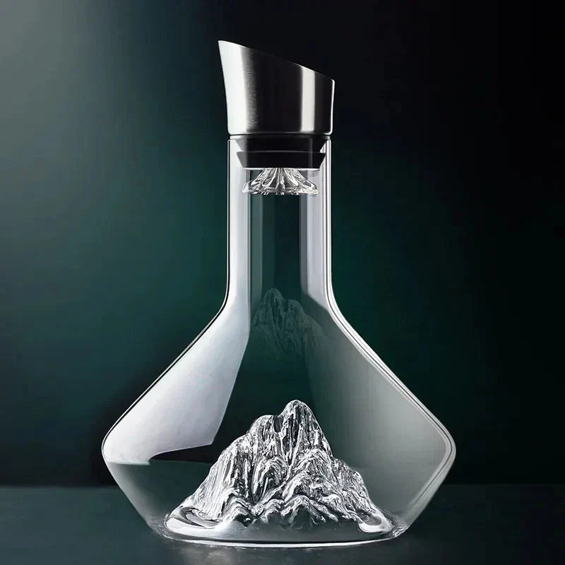 Junips | 1500ml Iceberg Decanter Creative lead-free crystal material luxury high-quality home red wine wine distributor decanter wine jug